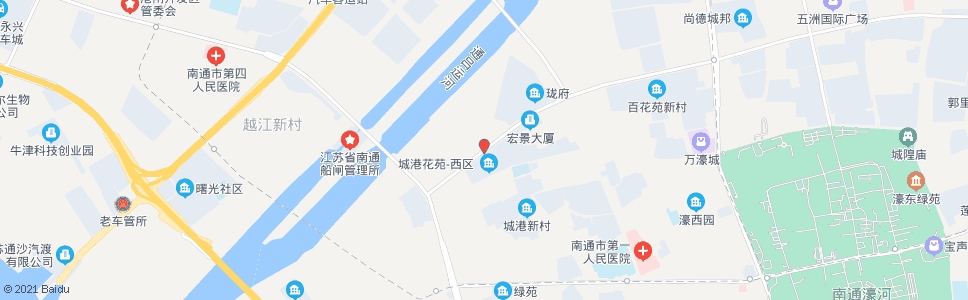 南通城港北村_公交站地图_南通公交_妙搜公交查询2024