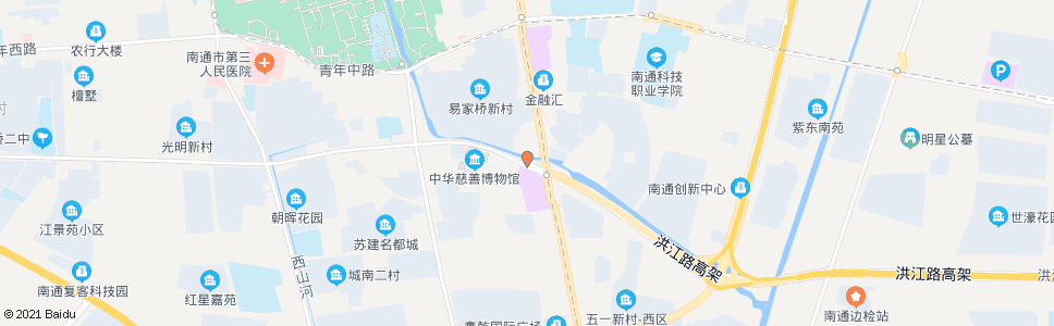 南通虹桥路工农路西_公交站地图_南通公交_妙搜公交查询2025