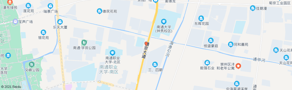 南通通京大道教育路北_公交站地图_南通公交_妙搜公交查询2024