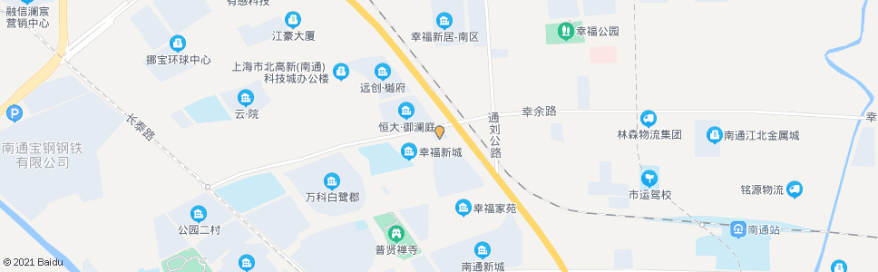 南通幸福新城菜市场_公交站地图_南通公交_妙搜公交查询2024