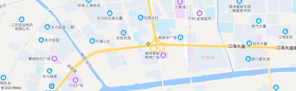 南通现代医院高店_公交站地图_南通公交_妙搜公交查询2025