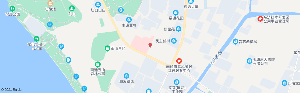 南通园林路常青路西_公交站地图_南通公交_妙搜公交查询2024