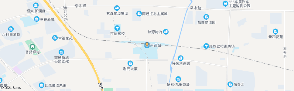 南通石南路口北_公交站地图_南通公交_妙搜公交查询2025