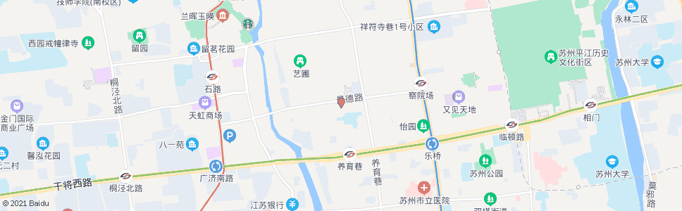 苏州儿童医院景德路院区_公交站地图_苏州公交_妙搜公交查询2024