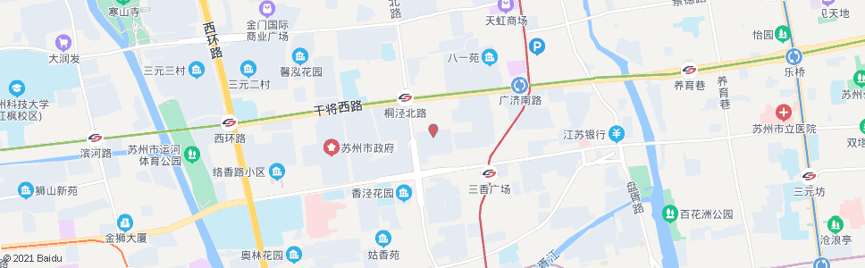 苏州彩香新村(行政服务中心)_公交站地图_苏州公交_妙搜公交查询2024