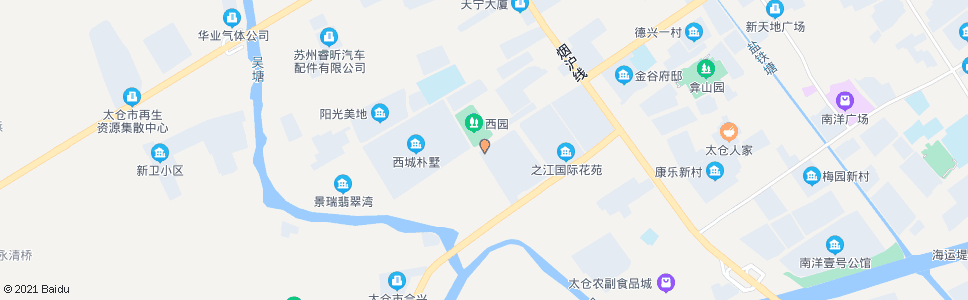 苏州西园_公交站地图_苏州公交_妙搜公交查询2024