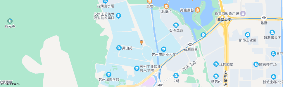 苏州国际教育园(建设交通)_公交站地图_苏州公交_妙搜公交查询2024