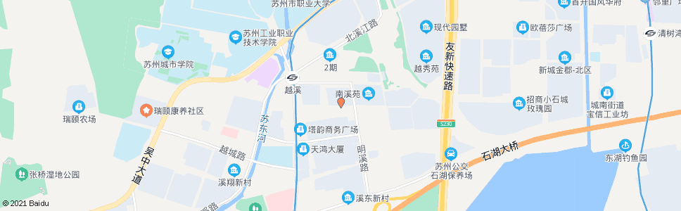 苏州苏街明溪路西_公交站地图_苏州公交_妙搜公交查询2024