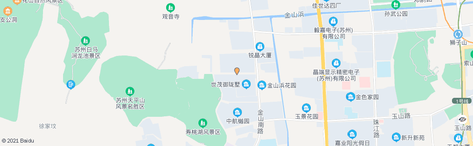 苏州渔洋街金山路西_公交站地图_苏州公交_妙搜公交查询2024