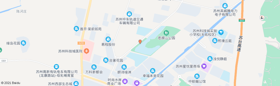 苏州科技新城西门_公交站地图_苏州公交_妙搜公交查询2024