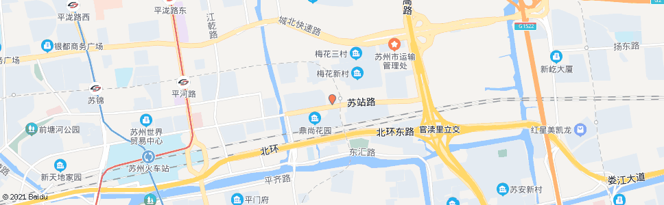 苏州建设银行_公交站地图_苏州公交_妙搜公交查询2024