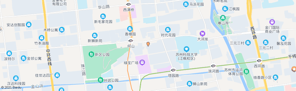 苏州农贸市场(江枫路)_公交站地图_苏州公交_妙搜公交查询2024