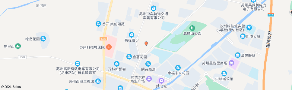 苏州青城山路嘉陵江路西_公交站地图_苏州公交_妙搜公交查询2024