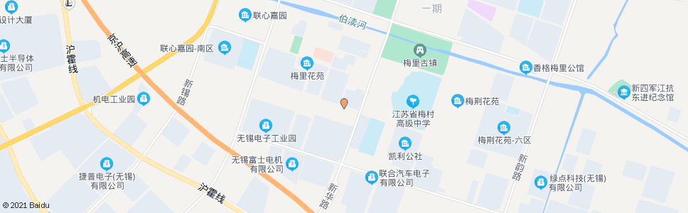 无锡新华路(梅育路)_公交站地图_无锡公交_妙搜公交查询2024