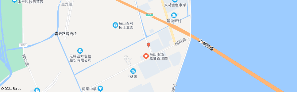 无锡梅梁路(思源路)_公交站地图_无锡公交_妙搜公交查询2024