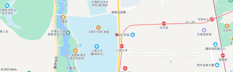 无锡长江北路(太湖大道)_公交站地图_无锡公交_妙搜公交查询2024