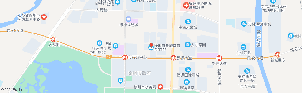 徐州绿地商务城_公交站地图_徐州公交_妙搜公交查询2024