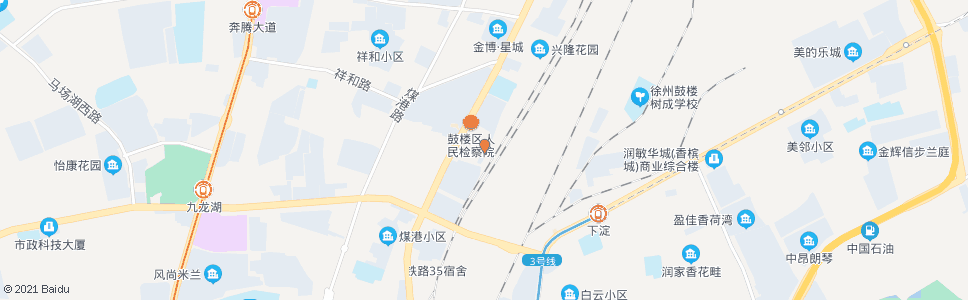 徐州北宿舍_公交站地图_徐州公交_妙搜公交查询2024