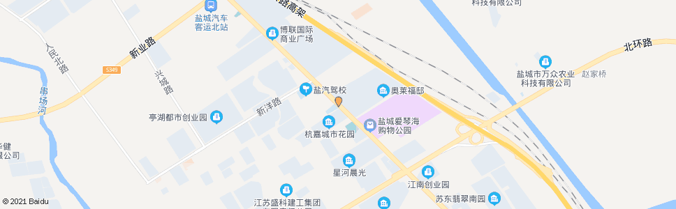 盐城杭嘉城市花园_公交站地图_盐城公交_妙搜公交查询2024