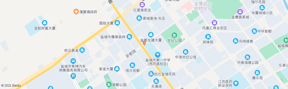 盐城新都路西环路口_公交站地图_盐城公交_妙搜公交查询2024