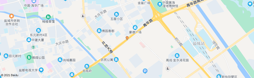 盐城青年路六合路口_公交站地图_盐城公交_妙搜公交查询2024