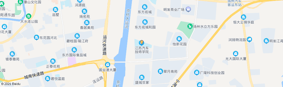 扬州江苏汽车技师学院_公交站地图_扬州公交_妙搜公交查询2024