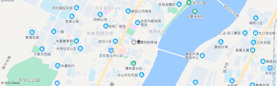 吉安步行街_公交站地图_吉安公交_妙搜公交查询2024