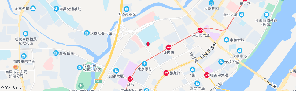 南昌洪都中医院北院(招呼站)_公交站地图_南昌公交_妙搜公交查询2024