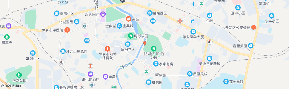 萍乡鹅湖公园(后)_公交站地图_萍乡公交_妙搜公交查询2024
