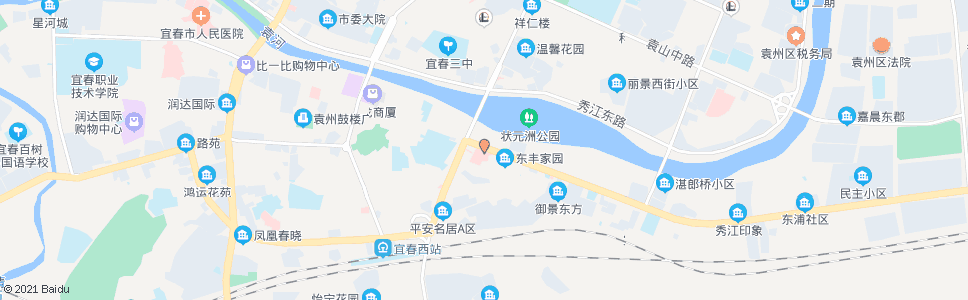 宜春市二医院_公交站地图_宜春公交_妙搜公交查询2024