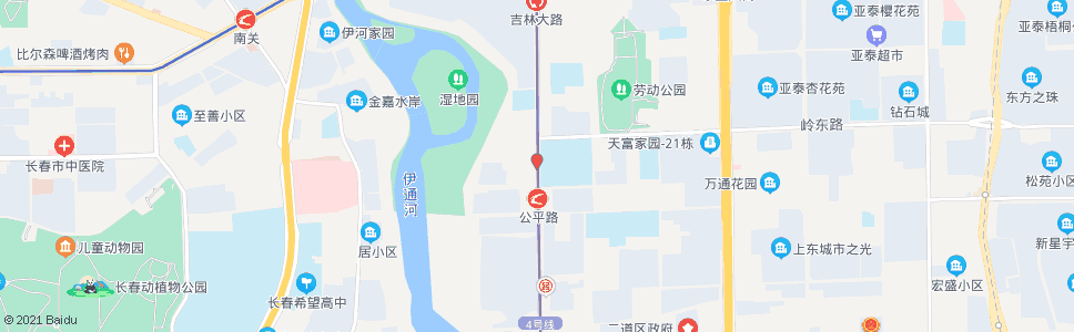 长春临河街_公交站地图_长春公交_妙搜公交查询2024