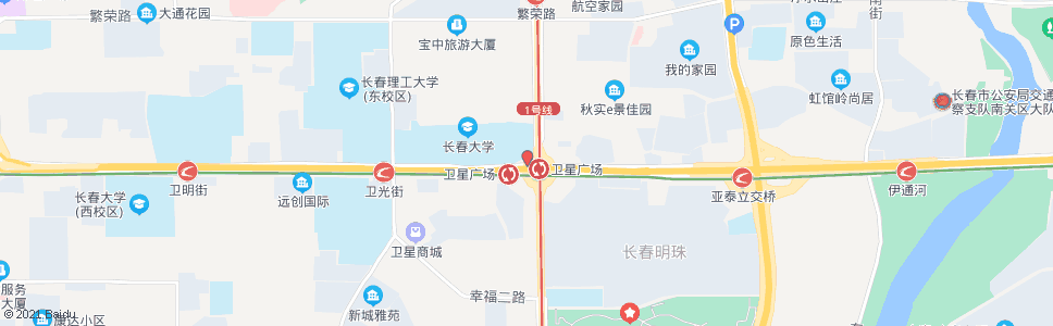 长春卫星广场(公交巴士公司)_公交站地图_长春公交_妙搜公交查询2024