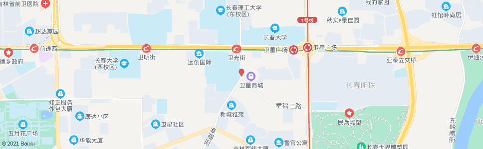 长春幸福综合市场_公交站地图_长春公交_妙搜公交查询2024