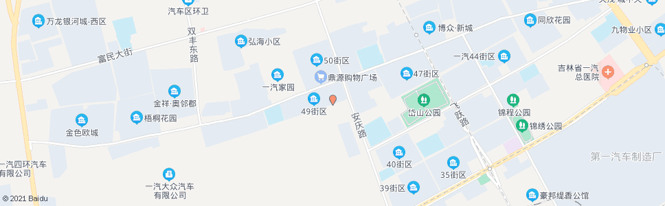 长春一汽四十九街区_公交站地图_长春公交_妙搜公交查询2025