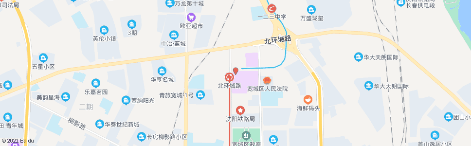 长春北环城路_公交站地图_长春公交_妙搜公交查询2024