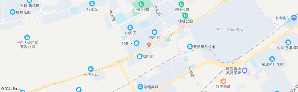 长春东风大街(安顺路)_公交站地图_长春公交_妙搜公交查询2024