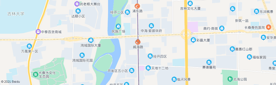 长春威海路_公交站地图_长春公交_妙搜公交查询2024