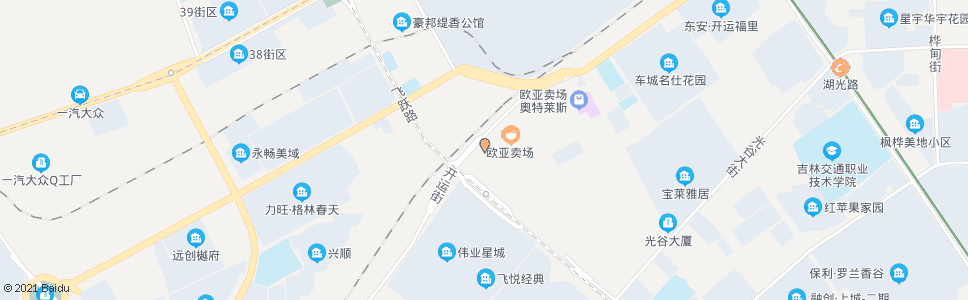 长春欧亚卖场16号门_公交站地图_长春公交_妙搜公交查询2024
