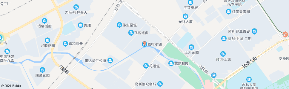 长春咖啡小镇_公交站地图_长春公交_妙搜公交查询2024