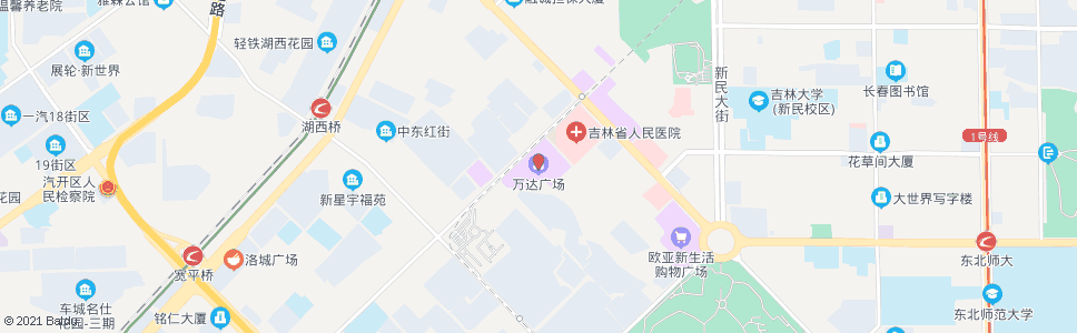 长春红旗街万达百货_公交站地图_长春公交_妙搜公交查询2024