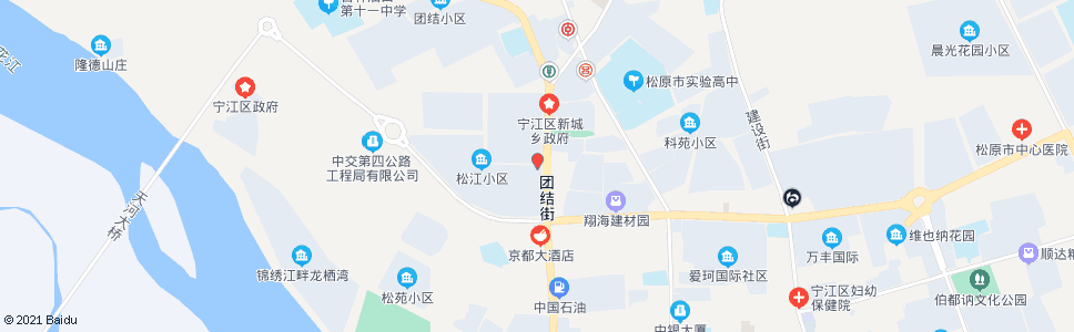 松原江北交警大队_公交站地图_松原公交_妙搜公交查询2024