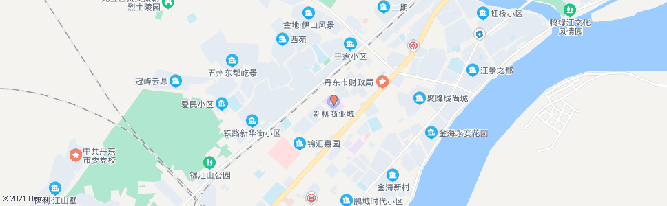 丹东新柳商业城_公交站地图_丹东公交_妙搜公交查询2024