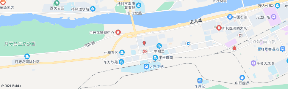 抚顺十一道街_公交站地图_抚顺公交_妙搜公交查询2024