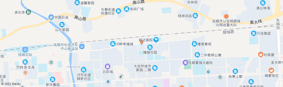 抚顺隆城街北_公交站地图_抚顺公交_妙搜公交查询2024