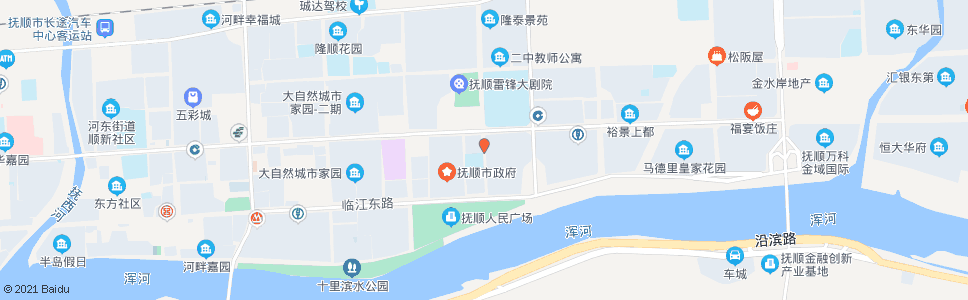 抚顺长城街南_公交站地图_抚顺公交_妙搜公交查询2024