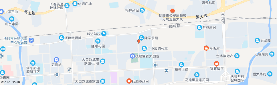 抚顺长城街中_公交站地图_抚顺公交_妙搜公交查询2024
