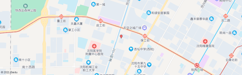 沈阳南六路卫工街_公交站地图_沈阳公交_妙搜公交查询2024