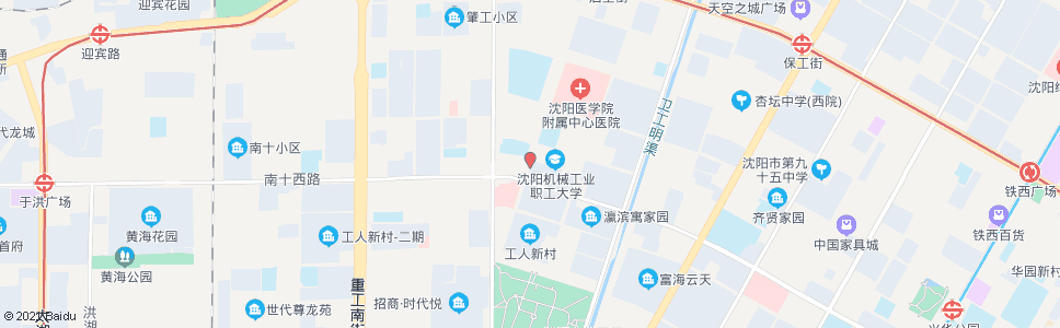 沈阳启工街南十路_公交站地图_沈阳公交_妙搜公交查询2024