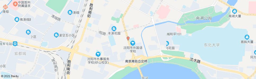 沈阳南京街砂阳路_公交站地图_沈阳公交_妙搜公交查询2024