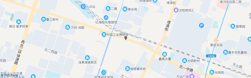 沈阳粮食市场_公交站地图_沈阳公交_妙搜公交查询2024